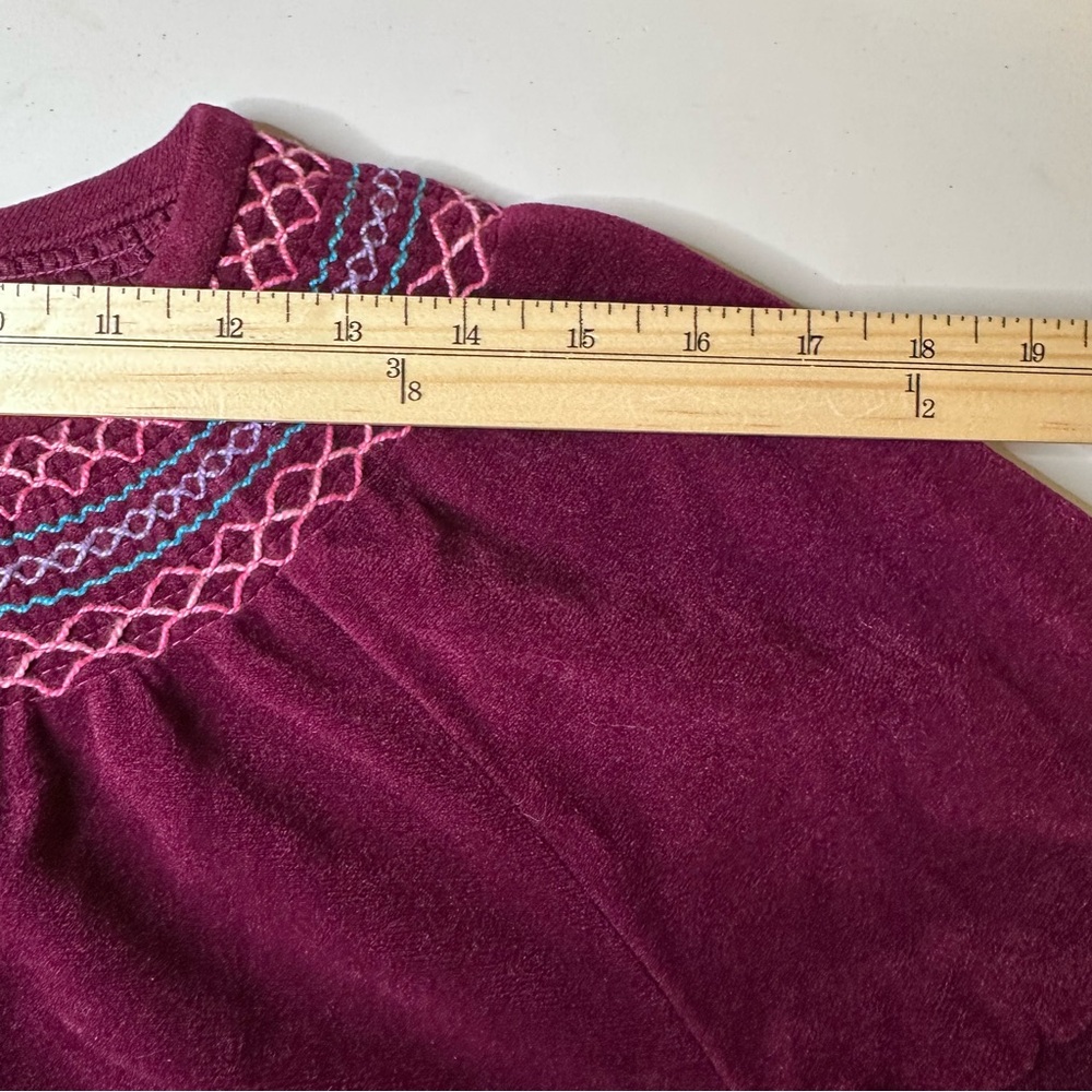 Vintage Vanity Fair Sz Lg Velour Robe Sleepwear Long Gown Pockets Velvet EUC - Picture 10 of 13
